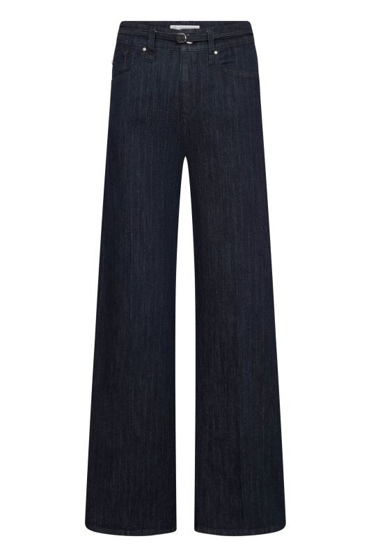 Sventy Belt Dark Blue Denim Pin Stripe