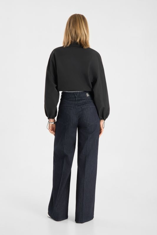 Sventy Belt Dark Blue Denim Pin Stripe
