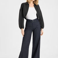 Sventy Belt Dark Blue Denim Pin Stripe