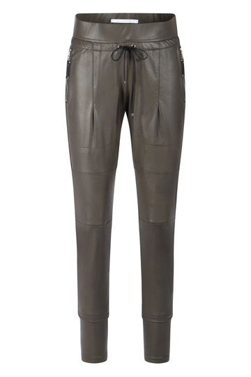 Raffaello Rossi Candy Leather Jersey Pant