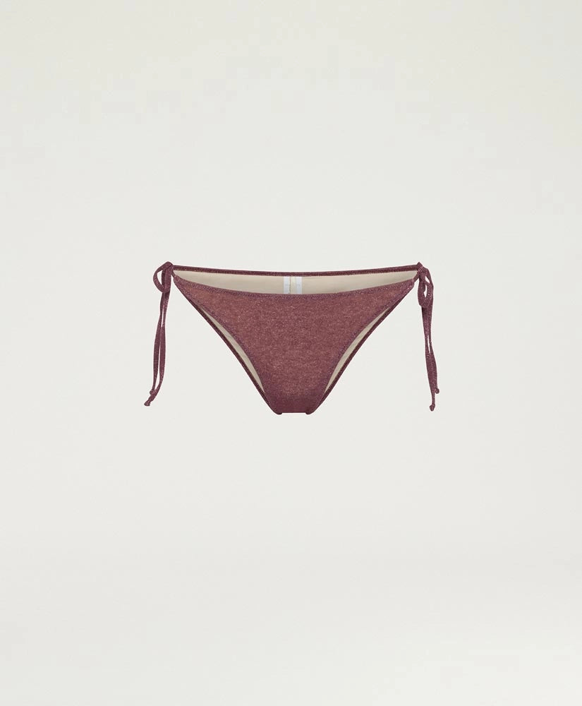 MALENE SLIP IN STRETCH LUREX JERSEY - MAUVE